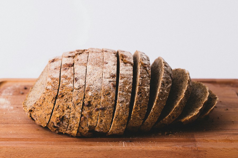 Handcrafted bread with a golden crust